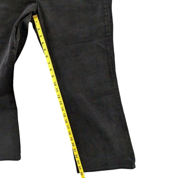 J BRAND Selena Bootcut Corduroy Pants Womens Black Modal Blend Size 32 - Picture 8 of 9